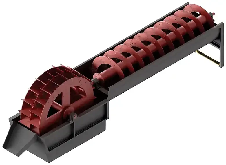 Laveur de sable à roue et à vis